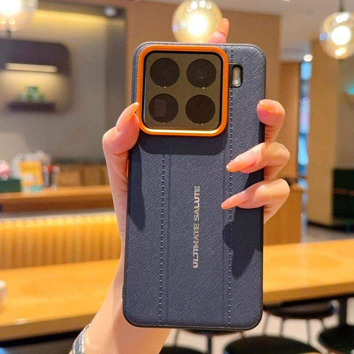 Funda para teléfono de cuero vegano con marco de lente de cámara de metal y botones, For Xiaomi 17 Ultra, For Xiaomi 17 Pro Max, For Xiaomi 17 Pro, For Xiaomi 17, For Xiaomi 15S Pro, For Xiaomi 15 Ultra, For Xiaomi 15 Pro, For Xiaomi 15                ...