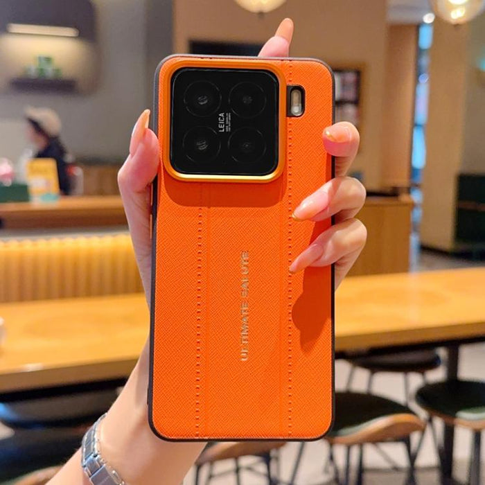 Funda para teléfono de cuero vegano con marco de lente de cámara de metal y botones, For Xiaomi 17 Ultra, For Xiaomi 17 Pro Max, For Xiaomi 17 Pro, For Xiaomi 17, For Xiaomi 15S Pro, For Xiaomi 15 Ultra, For Xiaomi 15 Pro, For Xiaomi 15                ...