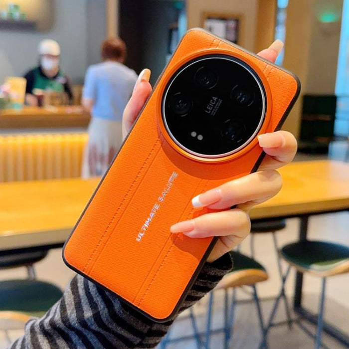 Funda para teléfono de cuero vegano con marco de lente de cámara de metal y botones, For Xiaomi 17 Ultra, For Xiaomi 17 Pro Max, For Xiaomi 17 Pro, For Xiaomi 17, For Xiaomi 15S Pro, For Xiaomi 15 Ultra, For Xiaomi 15 Pro, For Xiaomi 15                ...