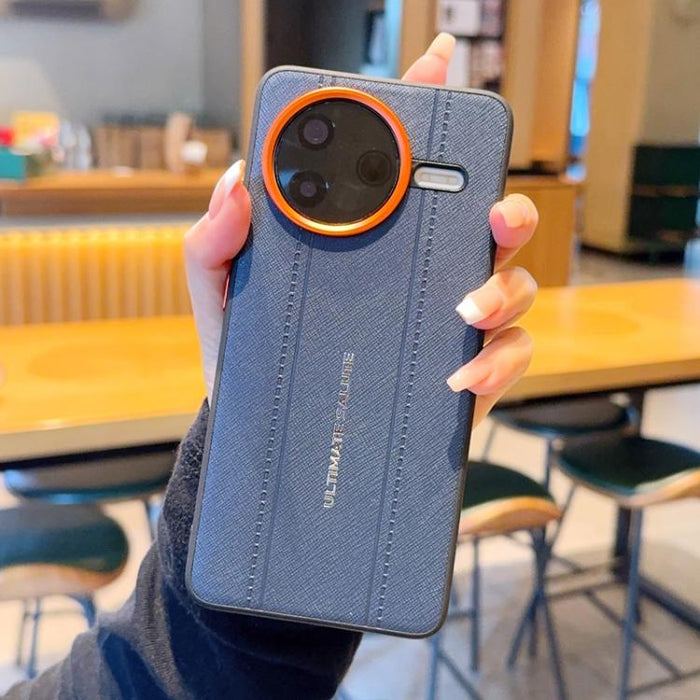 Funda para teléfono de cuero vegano con marco de lente de cámara de metal y botones, For Redmi K90 Pro Max / Poco F8 Ultra 5G, For Redmi K90 / Poco F8 Pro 5G, For Redmi K90 Pro Max Champion Edition, For Redmi K80 Pro / Poco F7 Ultra                    ...