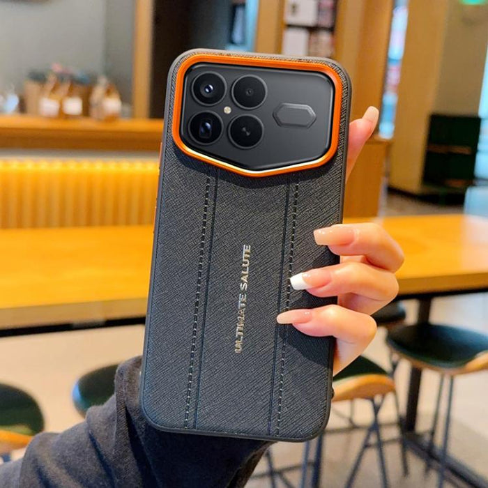 Funda para teléfono de cuero vegano con marco de lente de cámara de metal y botones, For Redmi K90 Pro Max / Poco F8 Ultra 5G, For Redmi K90 / Poco F8 Pro 5G, For Redmi K90 Pro Max Champion Edition, For Redmi K80 Pro / Poco F7 Ultra                    ...