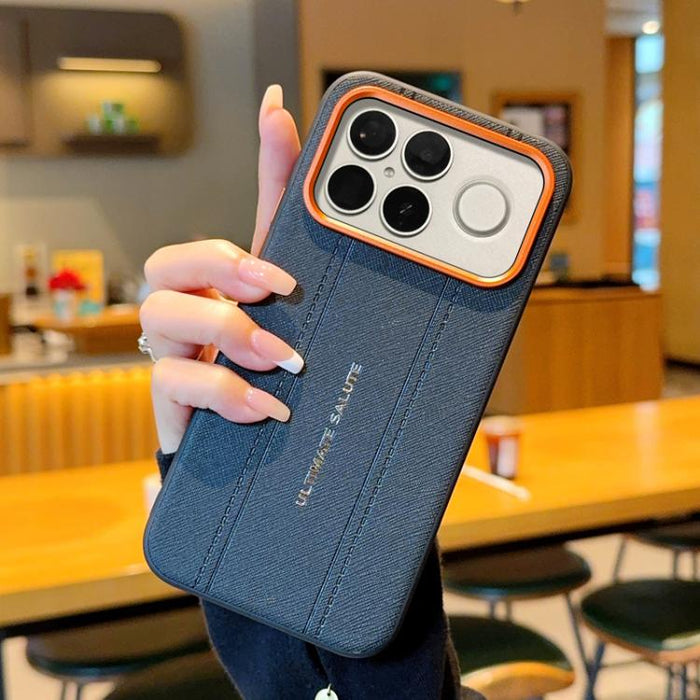 Funda para teléfono de cuero vegano con marco de lente de cámara de metal y botones, For Redmi K90 Pro Max / Poco F8 Ultra 5G, For Redmi K90 / Poco F8 Pro 5G, For Redmi K90 Pro Max Champion Edition, For Redmi K80 Pro / Poco F7 Ultra                    ...