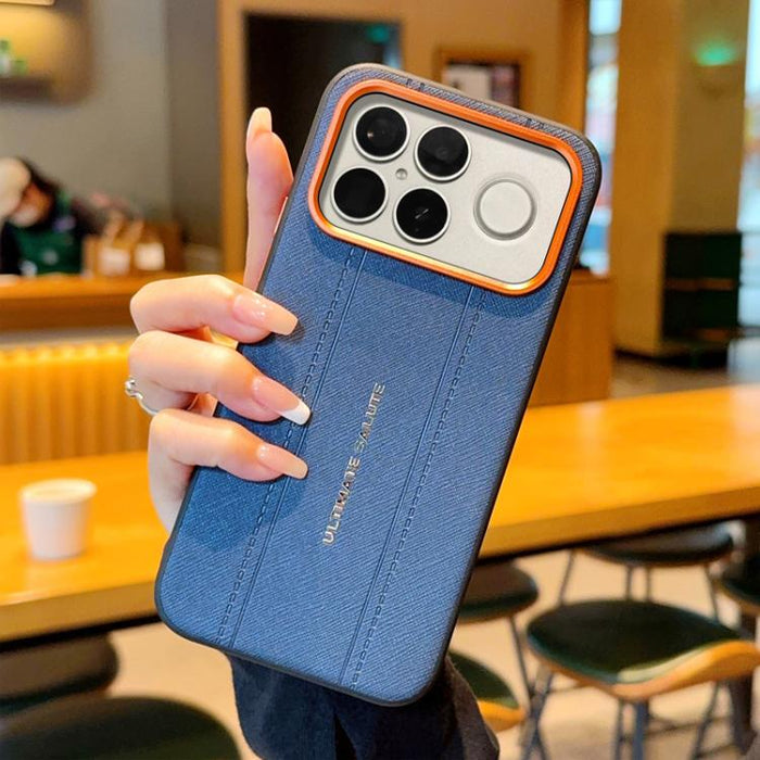 Funda para teléfono de cuero vegano con marco de lente de cámara de metal y botones, For Redmi K90 Pro Max / Poco F8 Ultra 5G, For Redmi K90 / Poco F8 Pro 5G, For Redmi K90 Pro Max Champion Edition, For Redmi K80 Pro / Poco F7 Ultra                    ...