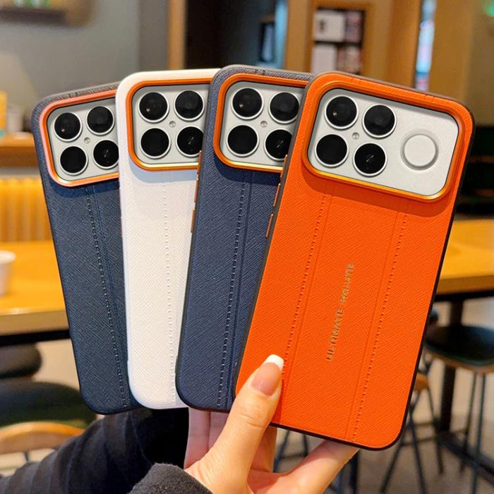 Funda para teléfono de cuero vegano con marco de lente de cámara de metal y botones, For Redmi K90 Pro Max / Poco F8 Ultra 5G, For Redmi K90 / Poco F8 Pro 5G, For Redmi K90 Pro Max Champion Edition, For Redmi K80 Pro / Poco F7 Ultra                    ...