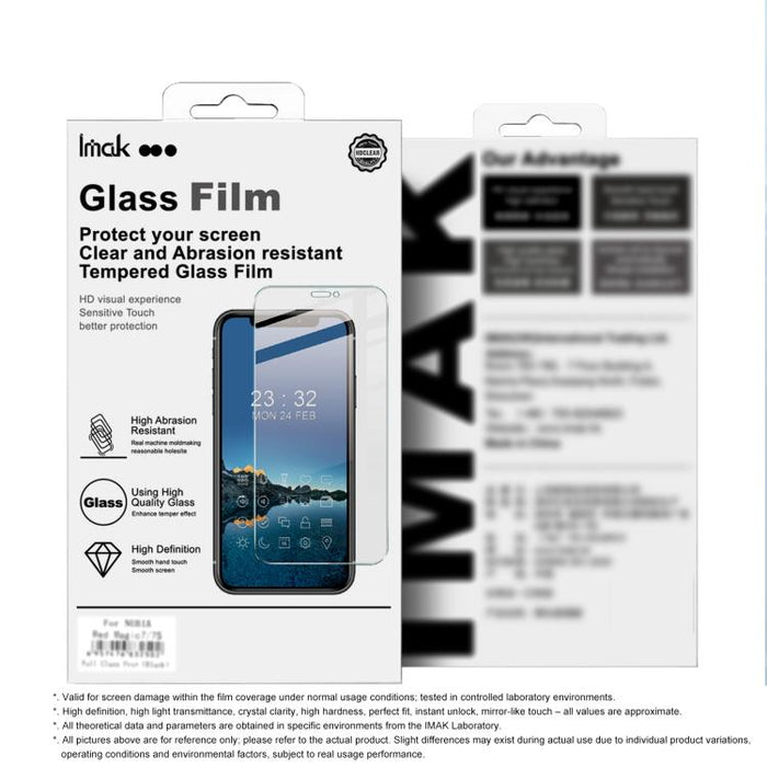Protector de pantalla de vidrio templado serie H de imak, compatible con desbloqueo por huella dactilar., For Redmi K90 Max 5G / K80 Ultra
