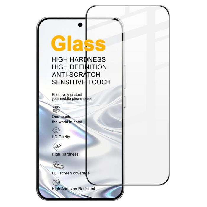 Protector de pantalla de vidrio templado de cobertura total imak Pro+ Series, compatible con desbloqueo por huella dactilar., For Redmi K90 Max 5G / K80 Ultra