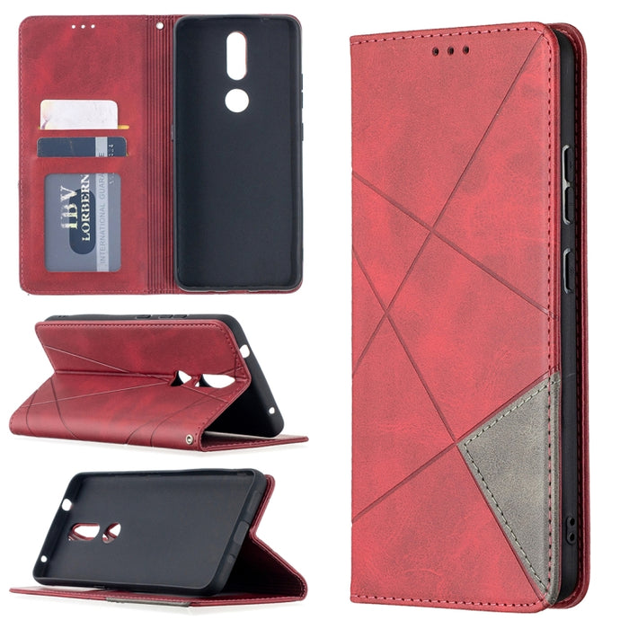 Estuche de cuero magnético con tapa horizontal con textura de rombos con soporte y ranuras para tarjetas, For Nokia 2.4, For Nokia 3.4, For Xiaomi Mi 10T / 10 Pro 5G, For Xiaomi Mi 10T Lite 5G, For Xiaomi Mi Poco X3