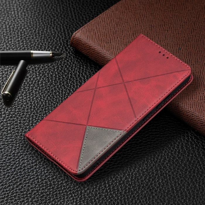 Estuche de cuero magnético con tapa horizontal con textura de rombos con soporte y ranuras para tarjetas, For Nokia 2.4, For Nokia 3.4, For Xiaomi Mi 10T / 10 Pro 5G, For Xiaomi Mi 10T Lite 5G, For Xiaomi Mi Poco X3