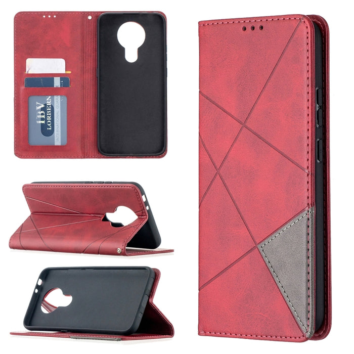 Estuche de cuero magnético con tapa horizontal con textura de rombos con soporte y ranuras para tarjetas, For Nokia 2.4, For Nokia 3.4, For Xiaomi Mi 10T / 10 Pro 5G, For Xiaomi Mi 10T Lite 5G, For Xiaomi Mi Poco X3