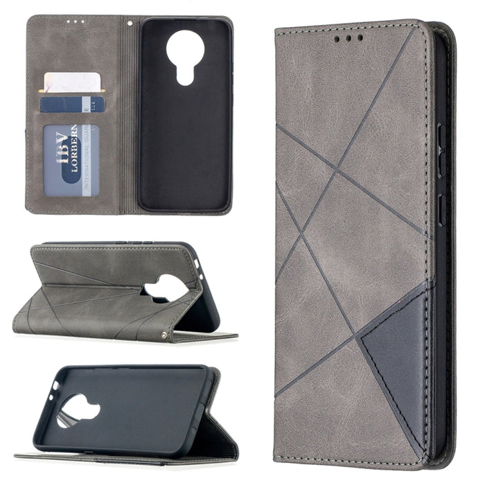 Estuche de cuero magnético con tapa horizontal con textura de rombos con soporte y ranuras para tarjetas, For Nokia 2.4, For Nokia 3.4, For Xiaomi Mi 10T / 10 Pro 5G, For Xiaomi Mi 10T Lite 5G, For Xiaomi Mi Poco X3