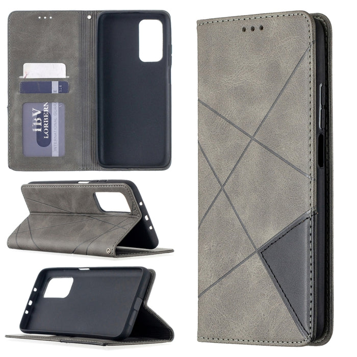 Estuche de cuero magnético con tapa horizontal con textura de rombos con soporte y ranuras para tarjetas, For Nokia 2.4, For Nokia 3.4, For Xiaomi Mi 10T / 10 Pro 5G, For Xiaomi Mi 10T Lite 5G, For Xiaomi Mi Poco X3