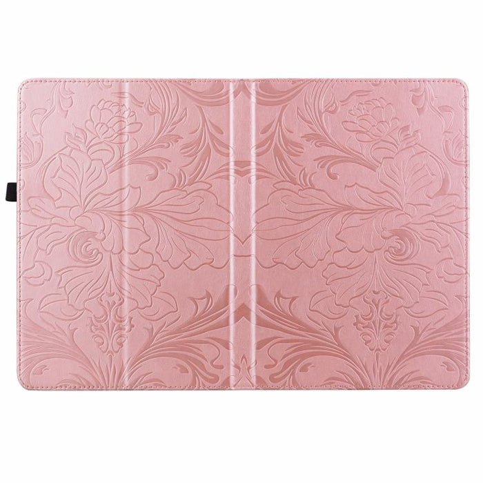 Funda para tablet de piel vegana con estampado floral en relieve, For iPad Pro 12.9 2020 2021