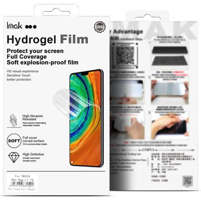 Película de hidrogel para pantalla de cobertura total de cuarta generación de imak, compatible con desbloqueo por huella dactilar., For Redmi K90 Max 5G / K80 Ultra