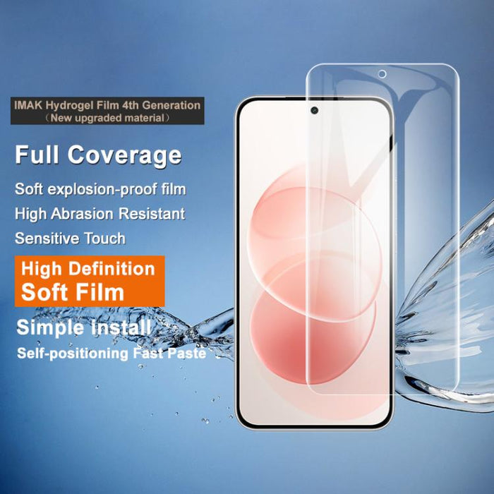 Película de hidrogel para pantalla de cobertura total de cuarta generación de imak, compatible con desbloqueo por huella dactilar., For Redmi K90 Max 5G / K80 Ultra