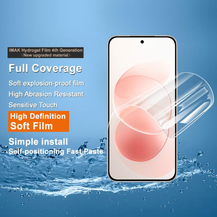 Película de hidrogel para pantalla de cobertura total de cuarta generación de imak, compatible con desbloqueo por huella dactilar., For Redmi K90 Max 5G / K80 Ultra
