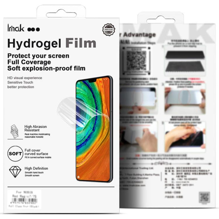 Película de hidrogel para pantalla de cobertura total de cuarta generación de imak, compatible con desbloqueo por huella dactilar., For Redmi K90 Max 5G / K80 Ultra