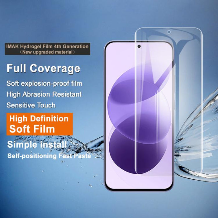Película de hidrogel para pantalla de cobertura total de cuarta generación de imak, compatible con desbloqueo por huella dactilar., For Redmi K90 Max 5G / K80 Ultra