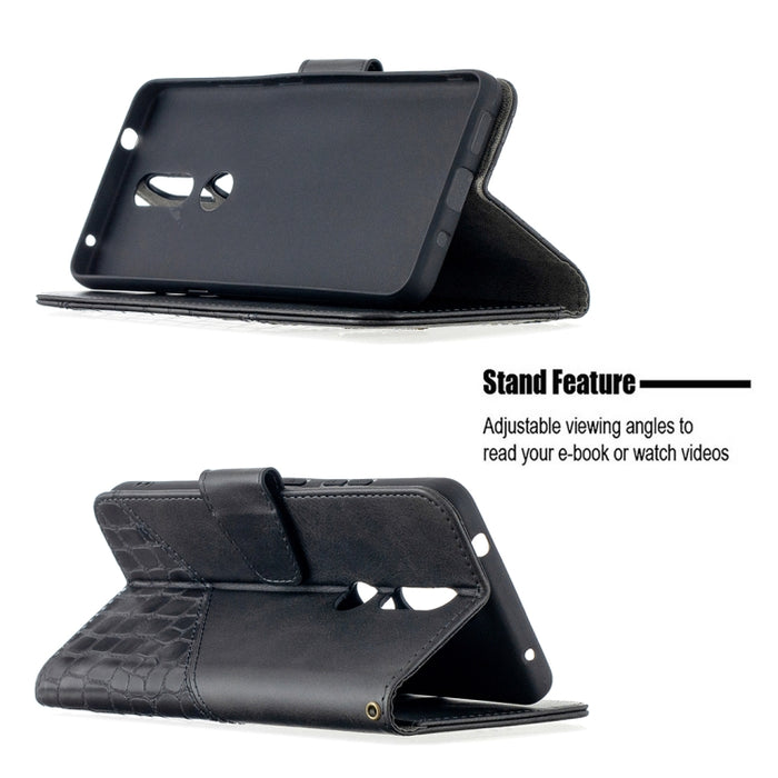 Funda de cuero PU con tapa horizontal y textura de cocodrilo a juego con billetera, soporte y ranuras para tarjetas, For Nokia 2.4, For Nokia 3.4, For Xiaomi Mi 10T / 10 Pro 5G, For Xiaomi Mi 10T Lite 5G, For Xiaomi Mi Poco X3
