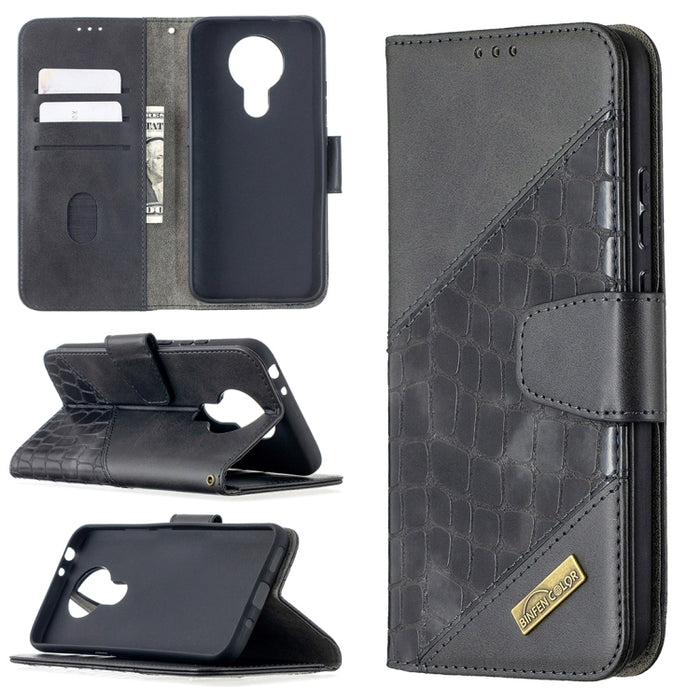 Funda de cuero PU con tapa horizontal y textura de cocodrilo a juego con billetera, soporte y ranuras para tarjetas, For Nokia 2.4, For Nokia 3.4, For Xiaomi Mi 10T / 10 Pro 5G, For Xiaomi Mi 10T Lite 5G, For Xiaomi Mi Poco X3