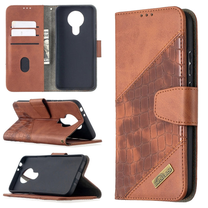 Funda de cuero PU con tapa horizontal y textura de cocodrilo a juego con billetera, soporte y ranuras para tarjetas, For Nokia 2.4, For Nokia 3.4, For Xiaomi Mi 10T / 10 Pro 5G, For Xiaomi Mi 10T Lite 5G, For Xiaomi Mi Poco X3