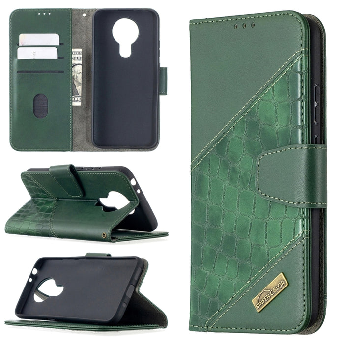 Funda de cuero PU con tapa horizontal y textura de cocodrilo a juego con billetera, soporte y ranuras para tarjetas, For Nokia 2.4, For Nokia 3.4, For Xiaomi Mi 10T / 10 Pro 5G, For Xiaomi Mi 10T Lite 5G, For Xiaomi Mi Poco X3