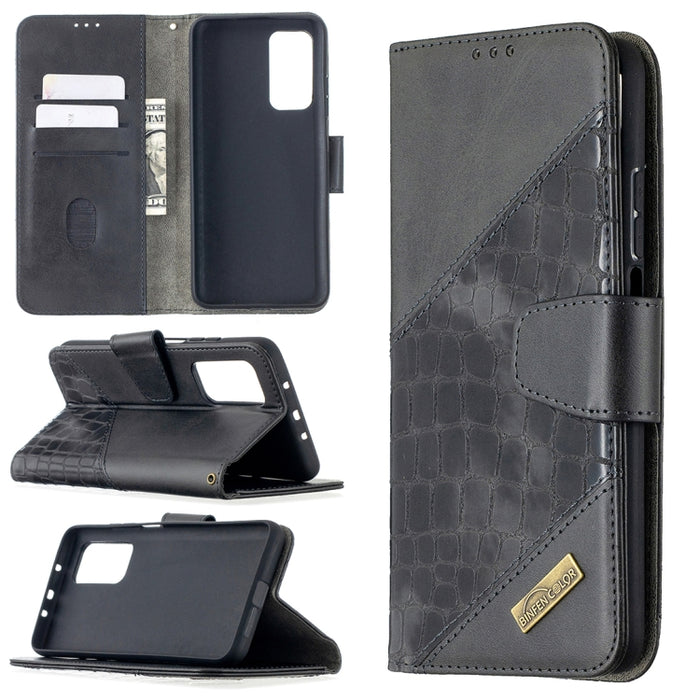 Funda de cuero PU con tapa horizontal y textura de cocodrilo a juego con billetera, soporte y ranuras para tarjetas, For Nokia 2.4, For Nokia 3.4, For Xiaomi Mi 10T / 10 Pro 5G, For Xiaomi Mi 10T Lite 5G, For Xiaomi Mi Poco X3