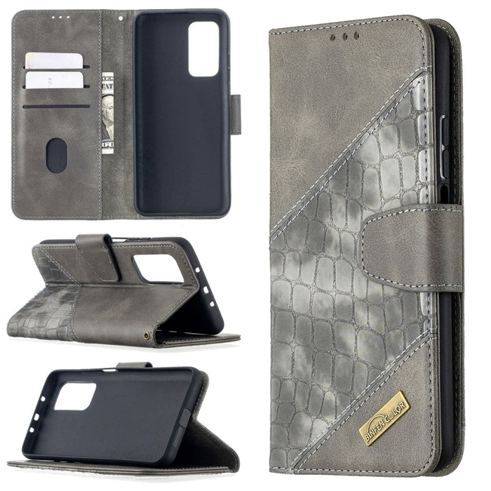 Funda de cuero PU con tapa horizontal y textura de cocodrilo a juego con billetera, soporte y ranuras para tarjetas, For Nokia 2.4, For Nokia 3.4, For Xiaomi Mi 10T / 10 Pro 5G, For Xiaomi Mi 10T Lite 5G, For Xiaomi Mi Poco X3