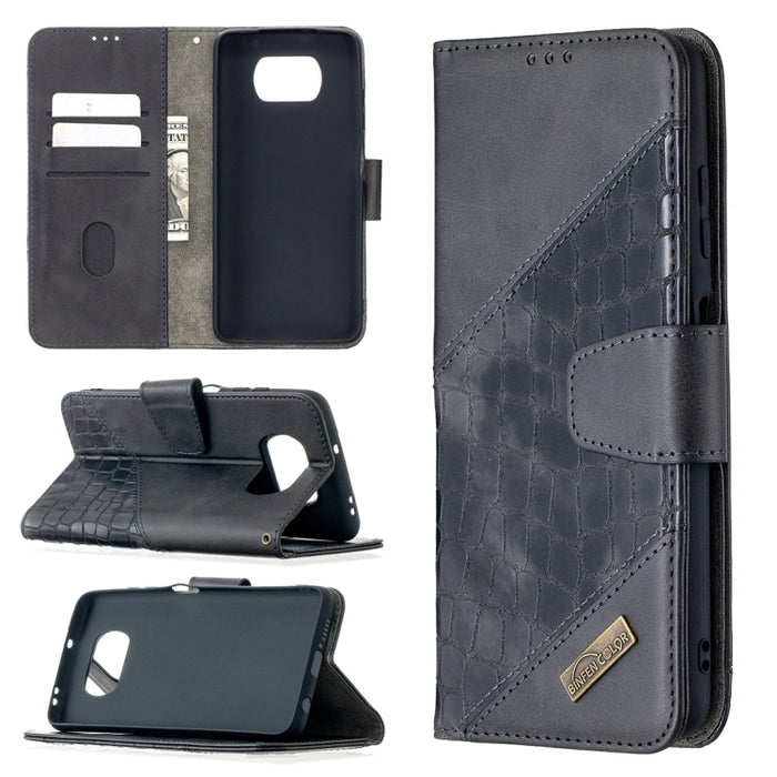 Funda de cuero PU con tapa horizontal y textura de cocodrilo a juego con billetera, soporte y ranuras para tarjetas, For Nokia 2.4, For Nokia 3.4, For Xiaomi Mi 10T / 10 Pro 5G, For Xiaomi Mi 10T Lite 5G, For Xiaomi Mi Poco X3