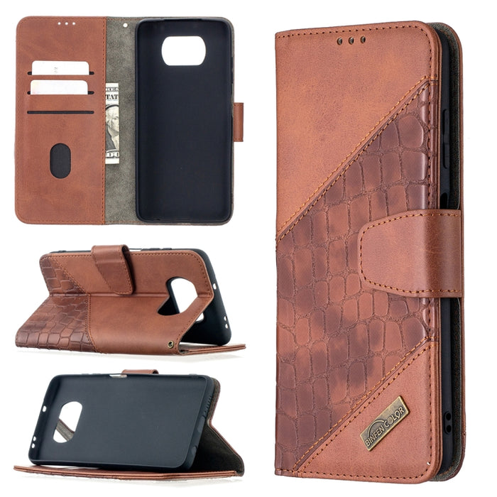 Funda de cuero PU con tapa horizontal y textura de cocodrilo a juego con billetera, soporte y ranuras para tarjetas, For Nokia 2.4, For Nokia 3.4, For Xiaomi Mi 10T / 10 Pro 5G, For Xiaomi Mi 10T Lite 5G, For Xiaomi Mi Poco X3