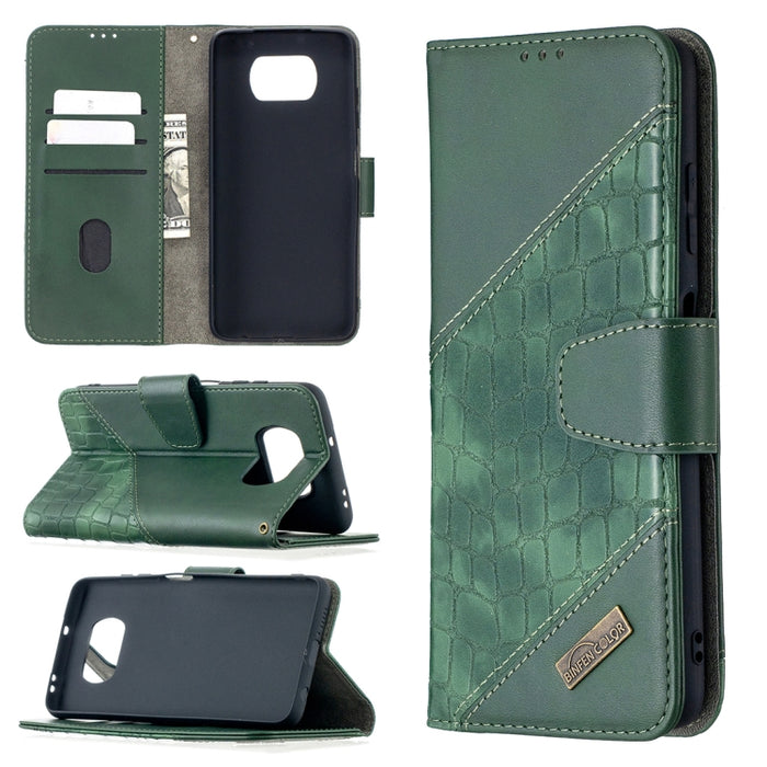 Funda de cuero PU con tapa horizontal y textura de cocodrilo a juego con billetera, soporte y ranuras para tarjetas, For Nokia 2.4, For Nokia 3.4, For Xiaomi Mi 10T / 10 Pro 5G, For Xiaomi Mi 10T Lite 5G, For Xiaomi Mi Poco X3
