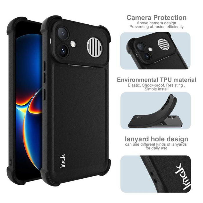 Funda para teléfono Imak a prueba de golpes con airbag de TPU, For Redmi K90 Max 5G, For Redmi A7 Pro 171mm / Poco C85x 5G, For Redmi 15a 5G