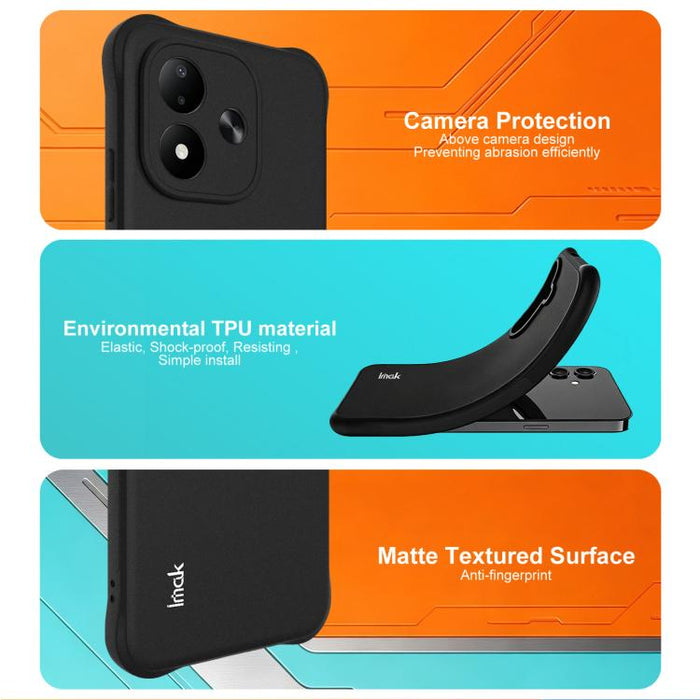 Funda para teléfono Imak a prueba de golpes con airbag de TPU, For Redmi K90 Max 5G, For Redmi A7 Pro 171mm / Poco C85x 5G, For Redmi 15a 5G
