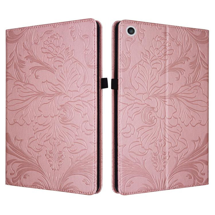Funda para tablet de piel vegana con estampado floral en relieve y función de encendido/apagado automático., For iPad Air 13 2026/2025/2024, For iPad Air 11 2024/2025/2026, For iPad Pro 11 2024 / 2025, For iPad 2025 / 2022, For iPad mini 6 / mini 2024 ...