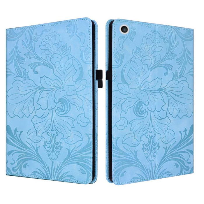 Funda para tablet de piel vegana con estampado floral en relieve y función de encendido/apagado automático., For iPad Air 13 2026/2025/2024, For iPad Air 11 2024/2025/2026, For iPad Pro 11 2024 / 2025, For iPad 2025 / 2022, For iPad mini 6 / mini 2024 ...