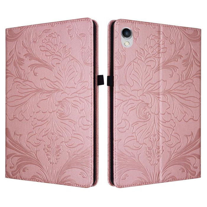 Funda para tablet de piel vegana con estampado floral en relieve y función de encendido/apagado automático., For iPad Air 13 2026/2025/2024, For iPad Air 11 2024/2025/2026, For iPad Pro 11 2024 / 2025, For iPad 2025 / 2022, For iPad mini 6 / mini 2024 ...