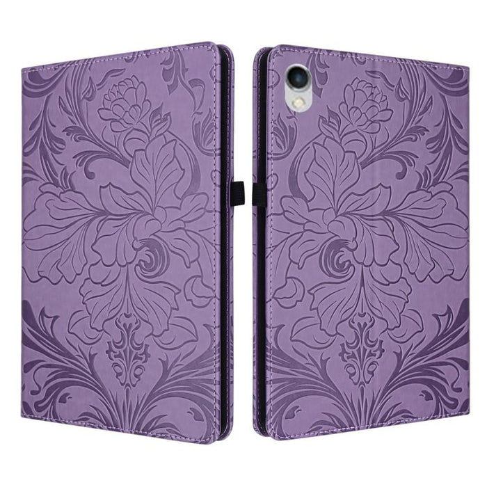 Funda para tablet de piel vegana con estampado floral en relieve y función de encendido/apagado automático., For iPad Air 13 2026/2025/2024, For iPad Air 11 2024/2025/2026, For iPad Pro 11 2024 / 2025, For iPad 2025 / 2022, For iPad mini 6 / mini 2024 ...
