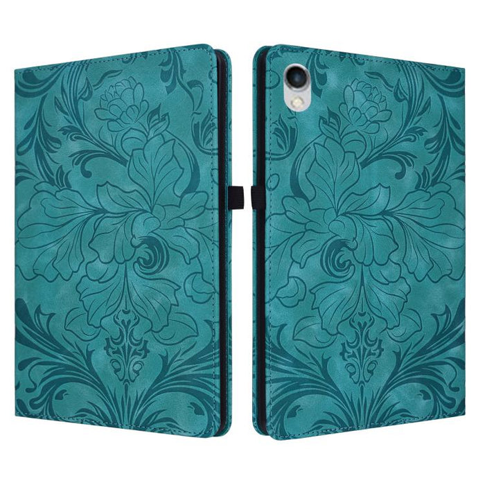 Funda para tablet de piel vegana con estampado floral en relieve y función de encendido/apagado automático., For iPad Air 13 2026/2025/2024, For iPad Air 11 2024/2025/2026, For iPad Pro 11 2024 / 2025, For iPad 2025 / 2022, For iPad mini 6 / mini 2024 ...