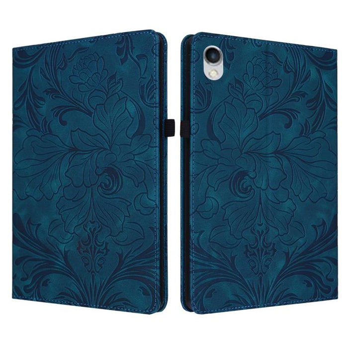 Funda para tablet de piel vegana con estampado floral en relieve y función de encendido/apagado automático., For iPad Air 13 2026/2025/2024, For iPad Air 11 2024/2025/2026, For iPad Pro 11 2024 / 2025, For iPad 2025 / 2022, For iPad mini 6 / mini 2024 ...