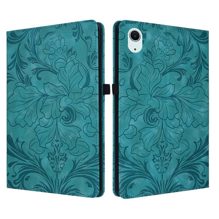 Funda para tablet de piel vegana con estampado floral en relieve y función de encendido/apagado automático., For iPad Air 13 2026/2025/2024, For iPad Air 11 2024/2025/2026, For iPad Pro 11 2024 / 2025, For iPad 2025 / 2022, For iPad mini 6 / mini 2024 ...