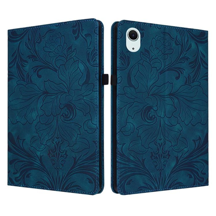 Funda para tablet de piel vegana con estampado floral en relieve y función de encendido/apagado automático., For iPad Air 13 2026/2025/2024, For iPad Air 11 2024/2025/2026, For iPad Pro 11 2024 / 2025, For iPad 2025 / 2022, For iPad mini 6 / mini 2024 ...