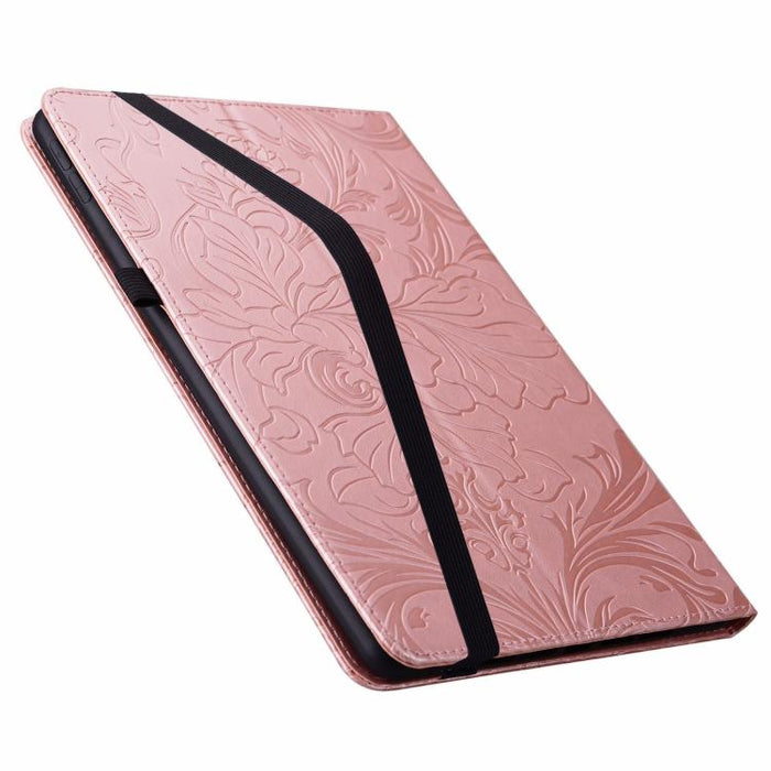 Funda para tablet de piel vegana con estampado floral en relieve y función de encendido/apagado automático., For iPad Air 13 2026/2025/2024, For iPad Air 11 2024/2025/2026, For iPad Pro 11 2024 / 2025, For iPad 2025 / 2022, For iPad mini 6 / mini 2024 ...
