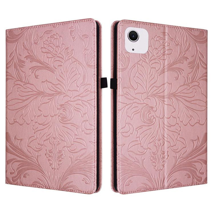 Funda para tablet de piel vegana con estampado floral en relieve y función de encendido/apagado automático., For iPad Air 13 2026/2025/2024, For iPad Air 11 2024/2025/2026, For iPad Pro 11 2024 / 2025, For iPad 2025 / 2022, For iPad mini 6 / mini 2024 ...