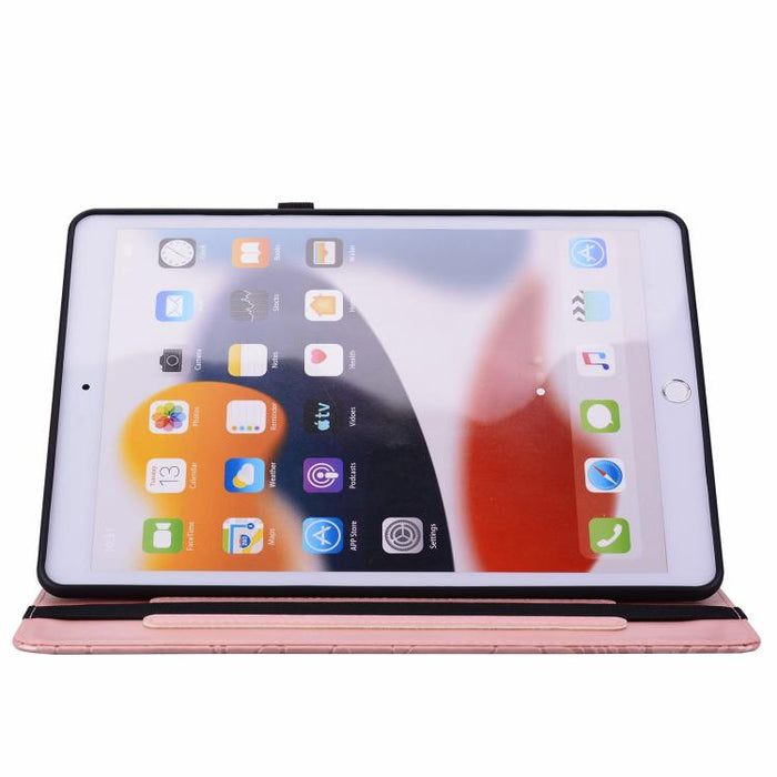 Funda para tablet de piel vegana con estampado floral en relieve y función de encendido/apagado automático., For iPad Air 13 2026/2025/2024, For iPad Air 11 2024/2025/2026, For iPad Pro 11 2024 / 2025, For iPad 2025 / 2022, For iPad mini 6 / mini 2024 ...