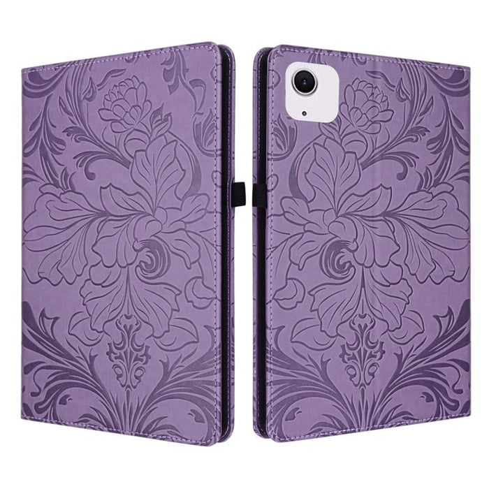 Funda para tablet de piel vegana con estampado floral en relieve y función de encendido/apagado automático., For iPad Air 13 2026/2025/2024, For iPad Air 11 2024/2025/2026, For iPad Pro 11 2024 / 2025, For iPad 2025 / 2022, For iPad mini 6 / mini 2024 ...
