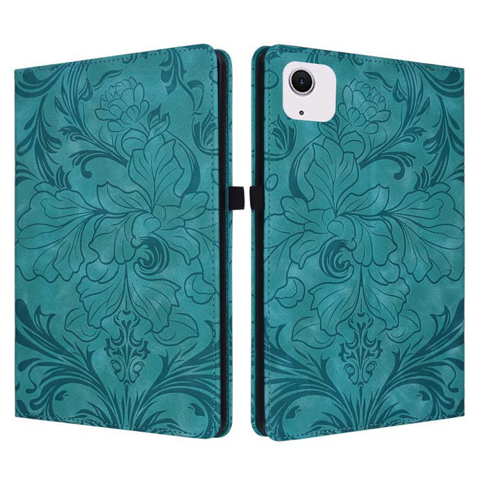 Funda para tablet de piel vegana con estampado floral en relieve y función de encendido/apagado automático., For iPad Air 13 2026/2025/2024, For iPad Air 11 2024/2025/2026, For iPad Pro 11 2024 / 2025, For iPad 2025 / 2022, For iPad mini 6 / mini 2024 ...