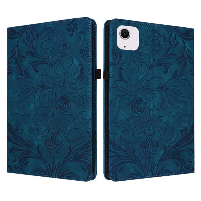 Funda para tablet de piel vegana con estampado floral en relieve y función de encendido/apagado automático., For iPad Air 13 2026/2025/2024, For iPad Air 11 2024/2025/2026, For iPad Pro 11 2024 / 2025, For iPad 2025 / 2022, For iPad mini 6 / mini 2024 ...