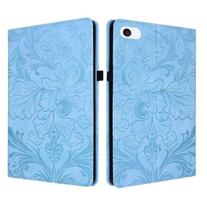 Funda para tablet de piel vegana con estampado floral en relieve y función de encendido/apagado automático., For iPad Air 13 2026/2025/2024, For iPad Air 11 2024/2025/2026, For iPad Pro 11 2024 / 2025, For iPad 2025 / 2022, For iPad mini 6 / mini 2024 ...