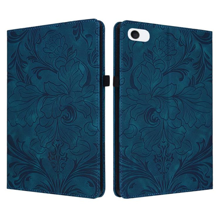 Funda para tablet de piel vegana con estampado floral en relieve y función de encendido/apagado automático., For iPad Air 13 2026/2025/2024, For iPad Air 11 2024/2025/2026, For iPad Pro 11 2024 / 2025, For iPad 2025 / 2022, For iPad mini 6 / mini 2024 ...