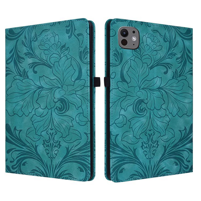 Funda para tablet de piel vegana con estampado floral en relieve y función de encendido/apagado automático., For iPad Air 13 2026/2025/2024, For iPad Air 11 2024/2025/2026, For iPad Pro 11 2024 / 2025, For iPad 2025 / 2022, For iPad mini 6 / mini 2024 ...