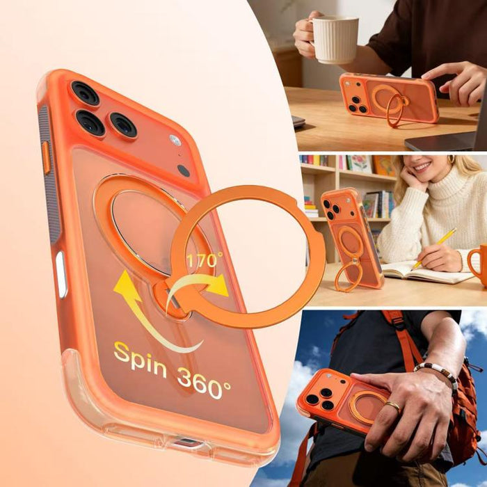 Funda para teléfono con soporte magnético Mutual ArtShield Series, For iPhone 17 Pro Max, For iPhone 17 Pro